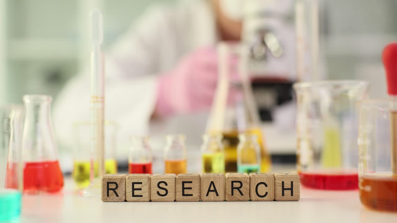 Research in a laboratory