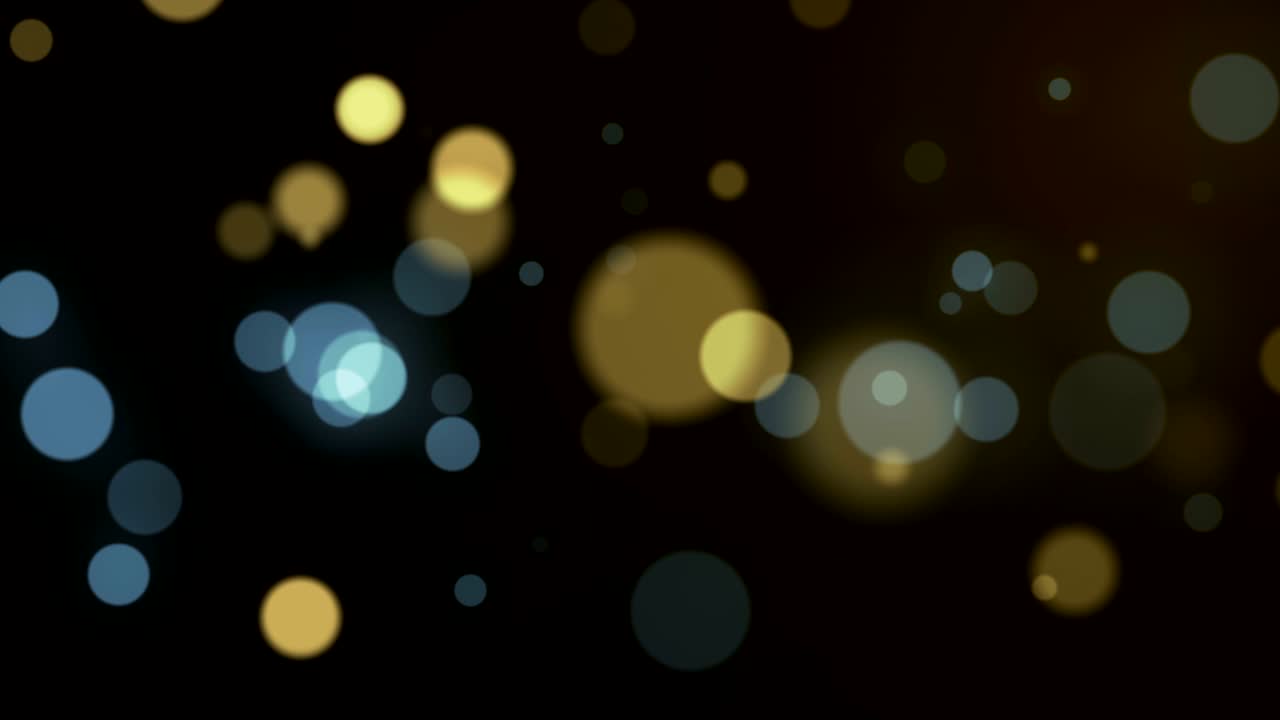 fondo abstracto con bokeh dorado. animaciones de bucle. con una ubicación central para el texto.
