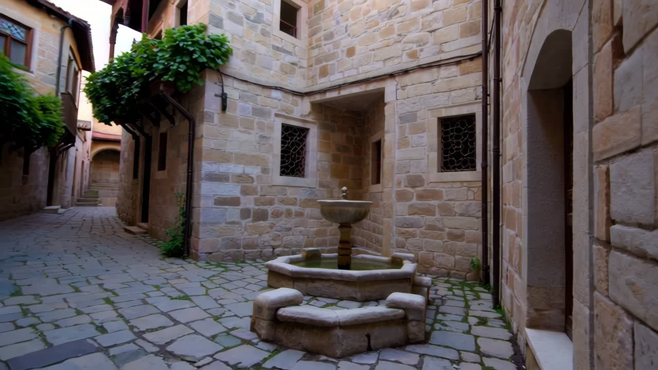 Incantevole Vicolo del Centro Storico con Fontana