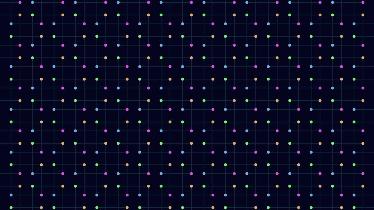 무제한 네온 기하학적 점 패턴 행