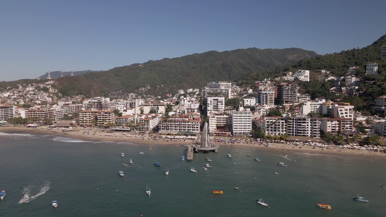 Los Muertos Beach Pier in Puerto Vallarta, Mexico
