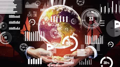 conceptual business dashboard for financial data analysis