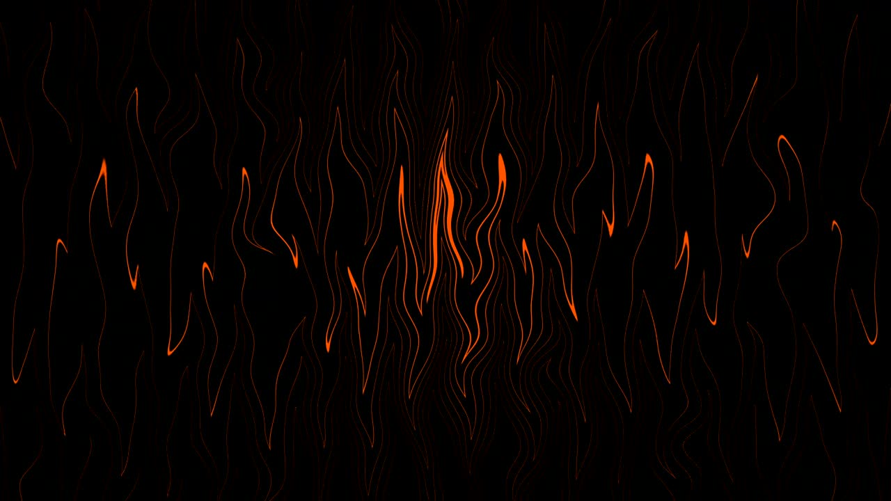 Background in the form of endlessly moving lines stylized as a flame