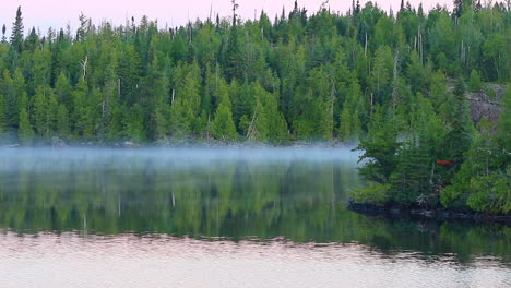 boundary waters morning foggy lakeboundary waters morning foggy lake