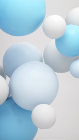 abstract background with floating spheres