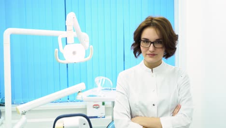 dentist in a dental office