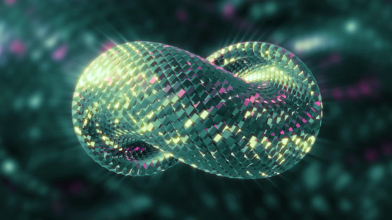 Abstract 3D Render of a Glowing Infinity Shape