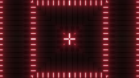 red neon geometric pattern background