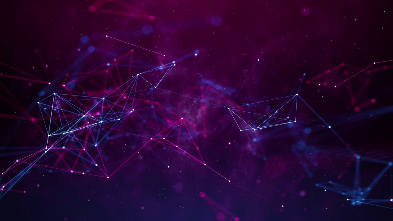 Plexus abstract network titles technology science background loop