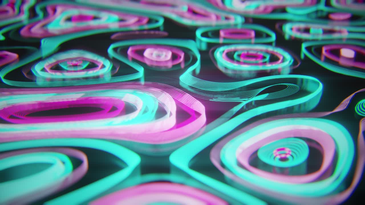 patrón de onda de neón abstracto