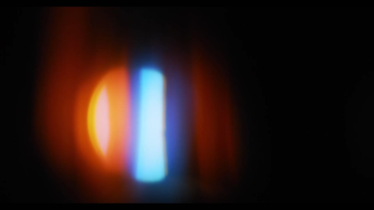 Abstract Colorful Light Leaks and Lens Flares on Black Background
