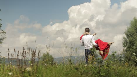 young couple together. relationship and love. happy. man and woman in love