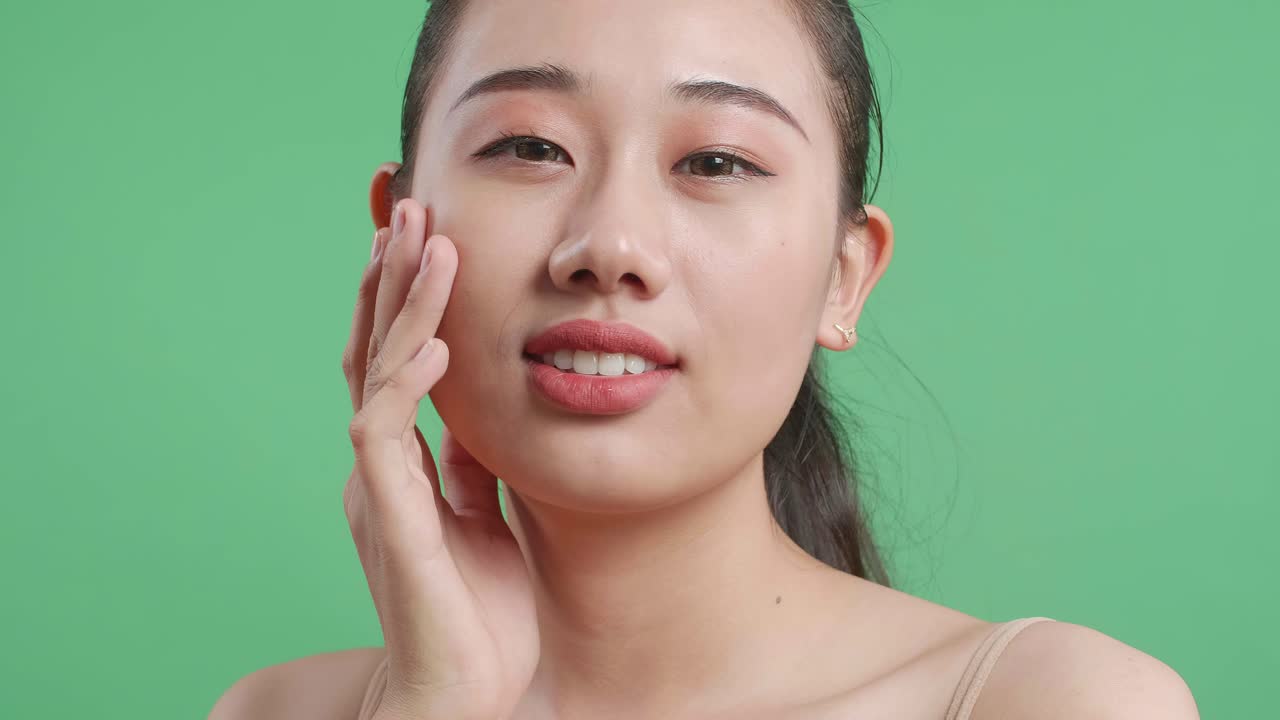 아름다운 피부를 가진 여자