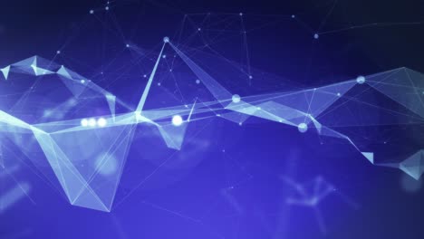 4k technology abstract animation background seamless loop. blue color