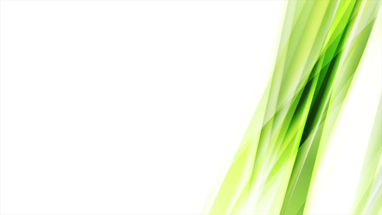 Grüne, glatte, glänzende Streifen, abstrakter Bewegungshintergrund.
