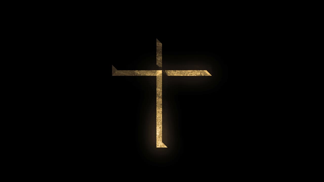 bucle de fondo de la cruz cristiana