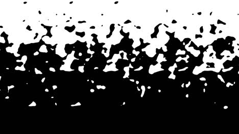 gráficos de movimiento cgi abstract, fondo animado con formas en movimiento en blanco y negro. bucle de diseño de movimiento cg.