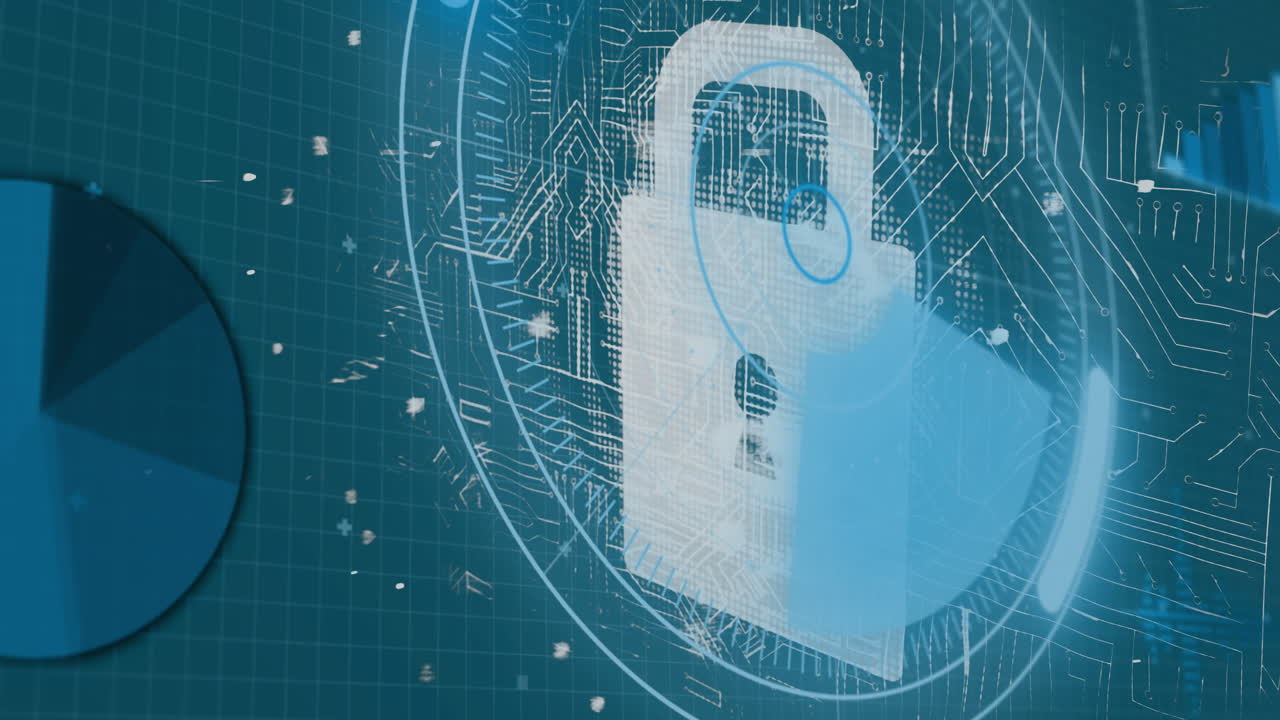 animación de la red de conexiones sobre el icono del candado