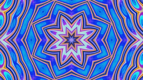 estilo 3d en bucle abstracto bg con estructura ondulada. patrón iridescente simétrico líquido como caleidoscopio con ondas de vidrio líquido brillante con hermosos colores de gradiente. 4k