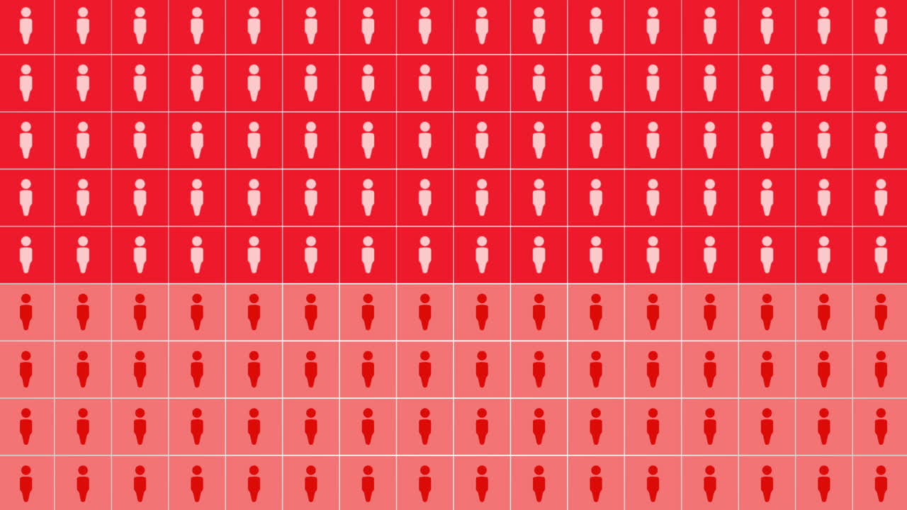 간단한 네트워크 배경 1에 모션 사람 아이콘