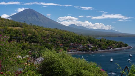 volcanic landscape of bali, indonesia