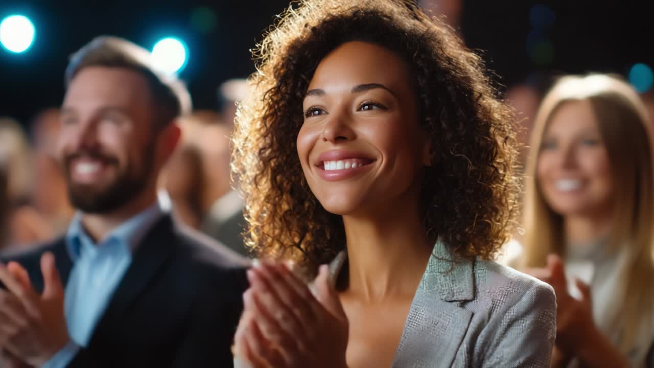 público aplaudiendo en un evento