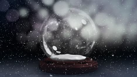Christmas-animation-of-snow-globe-against-bokeh-background-4k