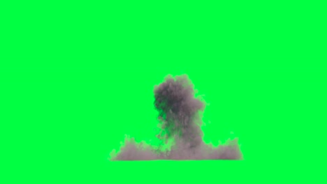 efecto de pantalla verde de explosión