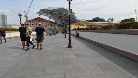 people enjoying a sunny day outdoors