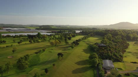 aerial view of golf course