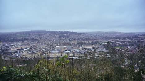 4k timelapse of the ancient roman city of bath in england, united kingdom