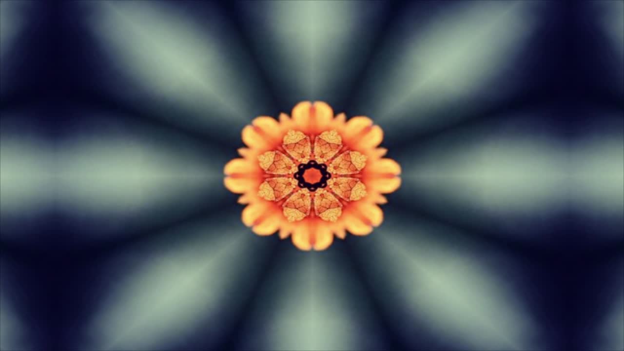 el fondo de movimiento del caleidoscopio abstracto, el fondo en bucle.