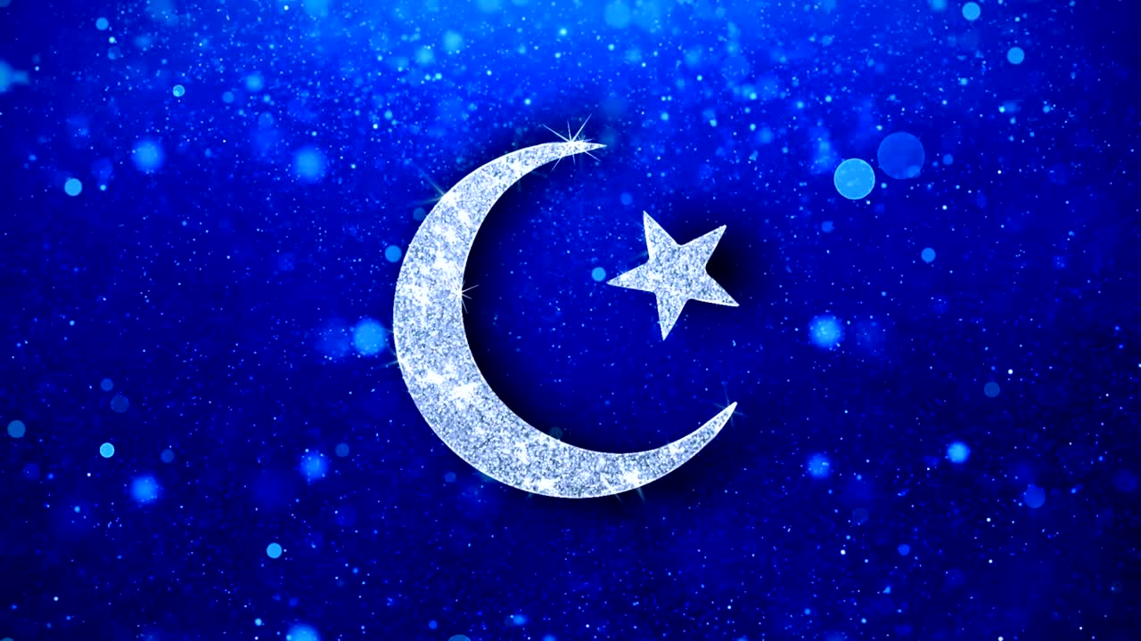 estrella y media luna símbolo icono del islam