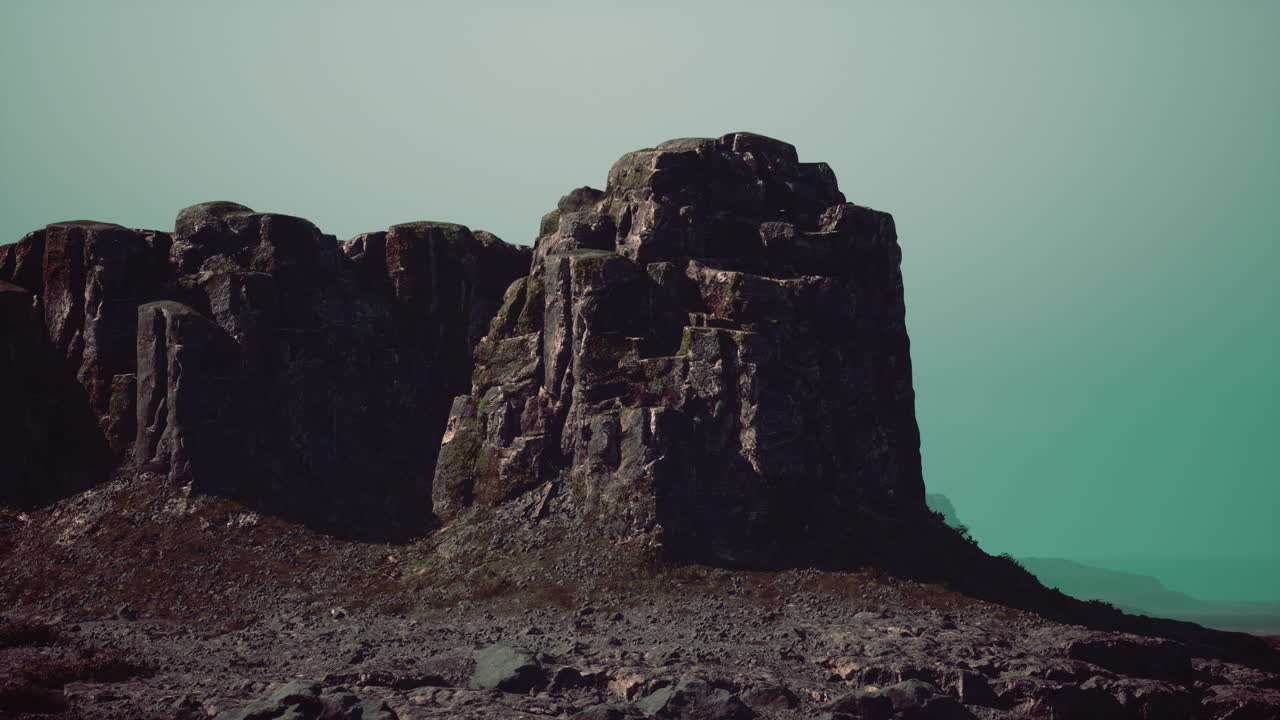 절벽 이 있는 웅장 한 산맥