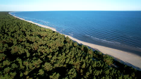 Krynica-Morska-Wald--Und-Strandküstenlinie-Auf-Der