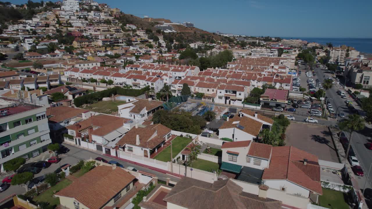 vista aérea de la ciudad mediterránea de málaga, españa