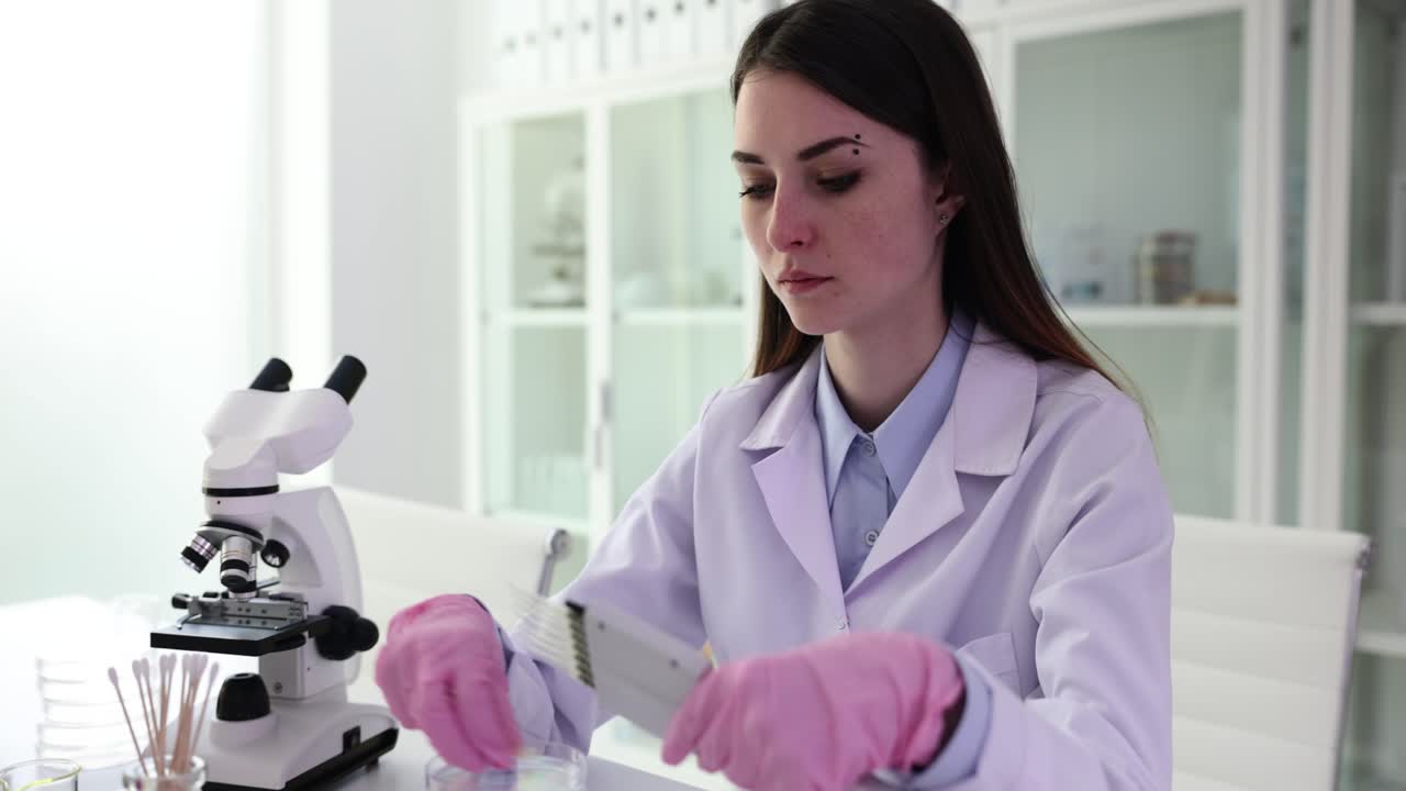 Scienziato che lavora in un laboratorio