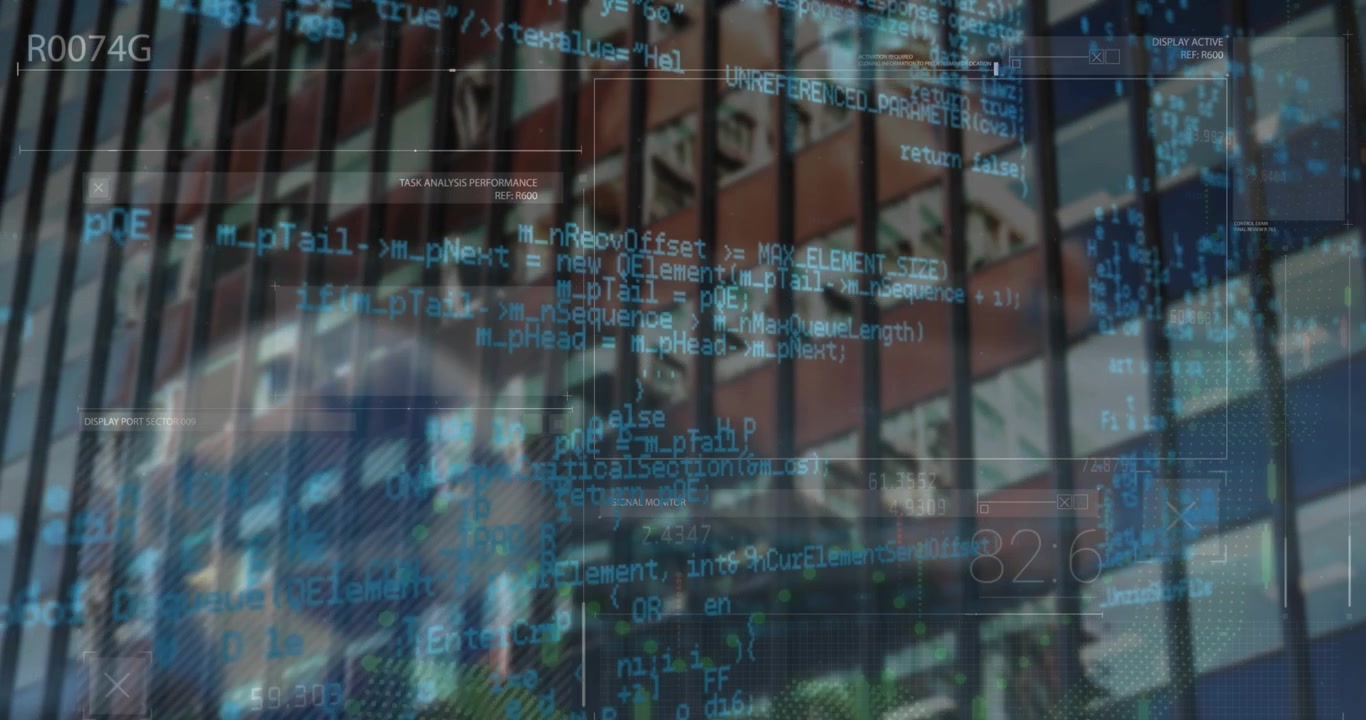 This video shows a digital representation of global business