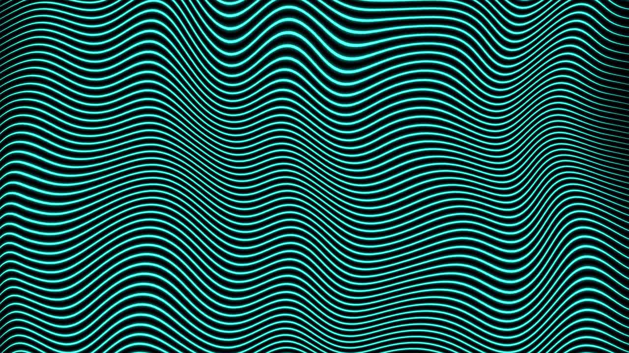 Dynamic Blue Wavy Lines Abstract Background Loop