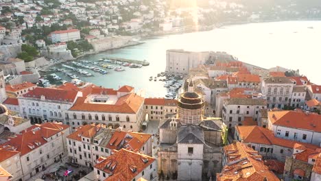 Imágenes-De-Drones-De-Dubrovnik,-Croacia