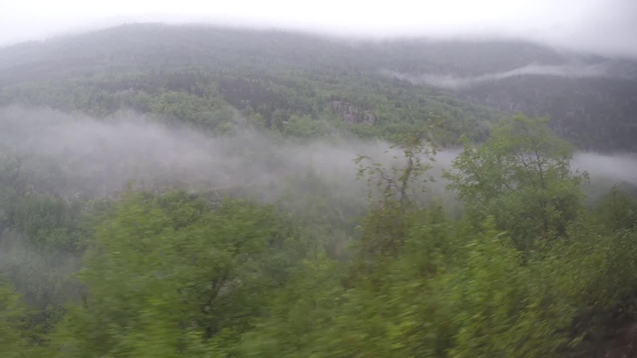 알래스카의 화이트 패스 철도를 타고 유콘 강까지