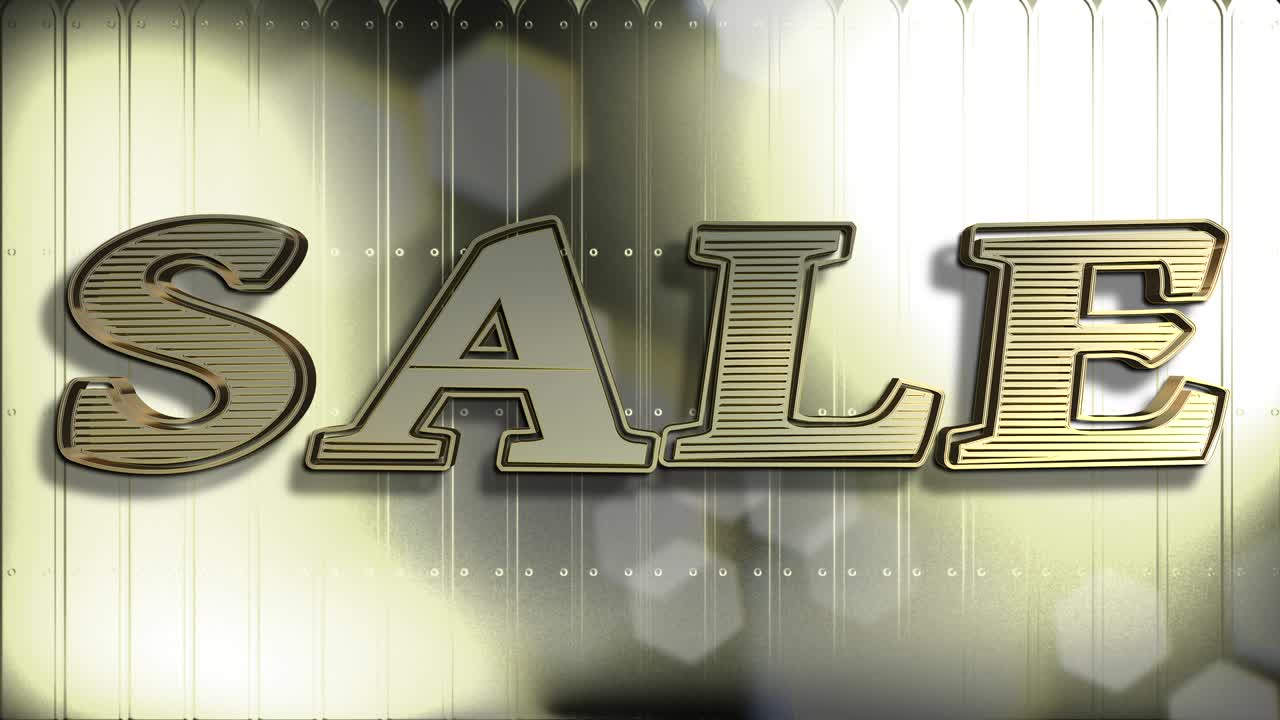 판매, 텍스트, 금, 황금, 디자인, 배경, 추상, 색상, 가격, 상징, 휴일, 표지, 할인, 제안, 소매, 광고, 비즈니스, 3d, 개념, 단어, 밝은, 태그, 아름다운, 문자, 애니메이션, 루프, 루프 할 수 있는, 4k, 시장, 일러스트레이션, 구매, 쇼