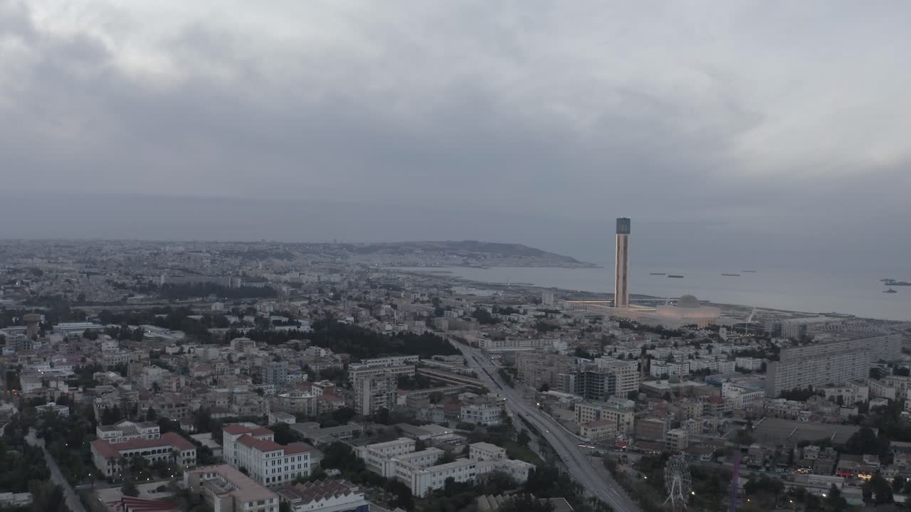 Luftfoto av den store moskeen i Alger