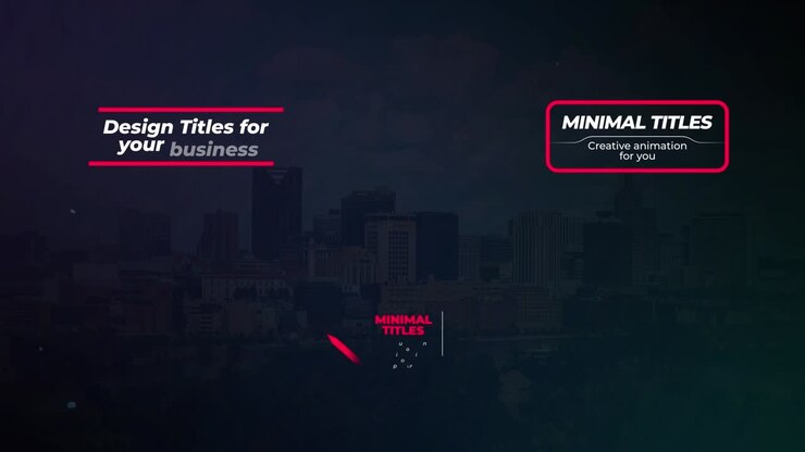 Minimal Titles v.1 for After Effects