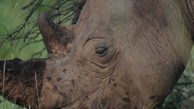 Close-up of a White Rhinoceros