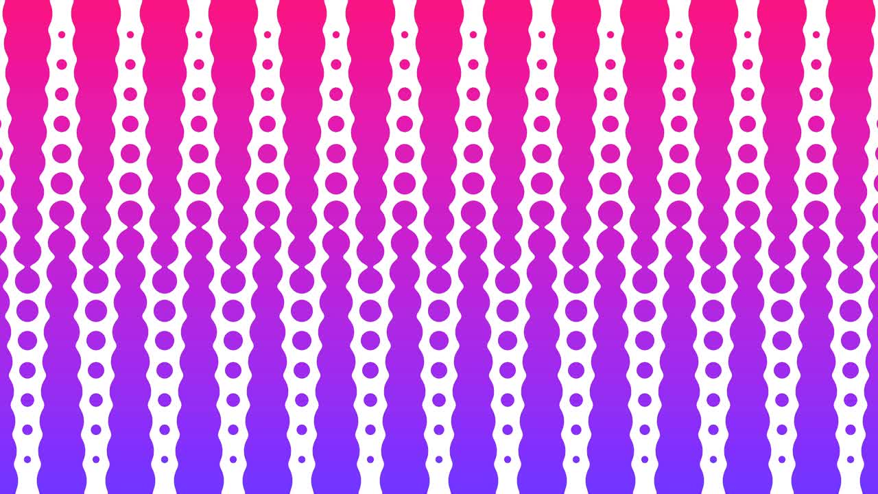 animación con patrón de puntos polca. círculo geométrico moderno. animación en bucle.