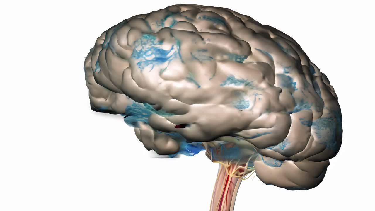 인간 뇌의 3D 모델