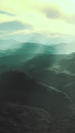 misty mountain landscape