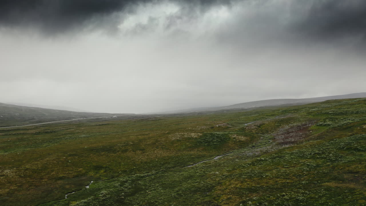 Polar Circle aerial landscape