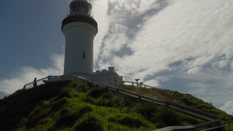 lighthouse on a hill top pan victoria australia